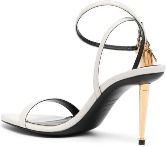 TOM FORD Padlock sandalen Wit