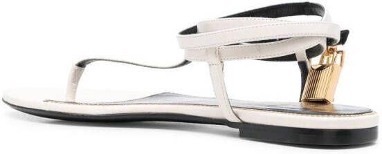 TOM FORD Sandalen met slot Wit