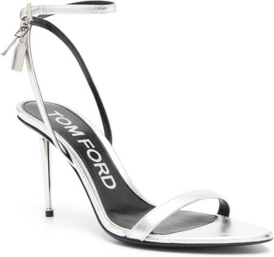 TOM FORD Sandalen met slot Zilver