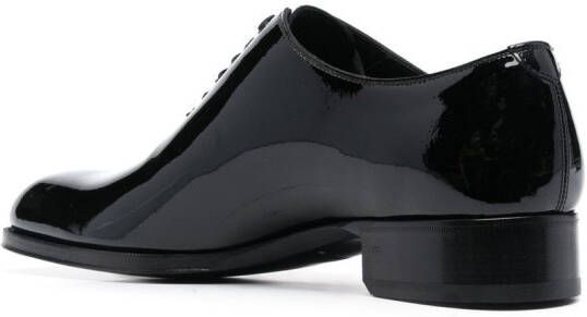 TOM FORD Oxford schoenen met laklaag Zwart