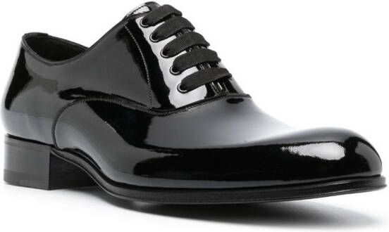 TOM FORD Lakleren Oxford schoenen Zwart