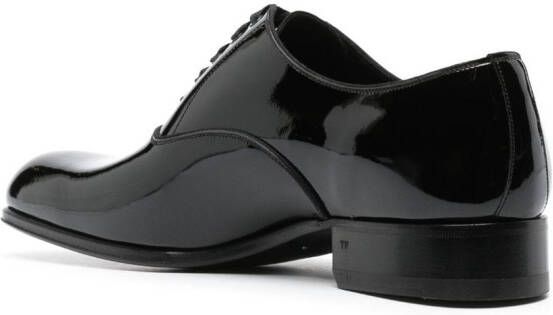 TOM FORD Lakleren Oxford schoenen Zwart
