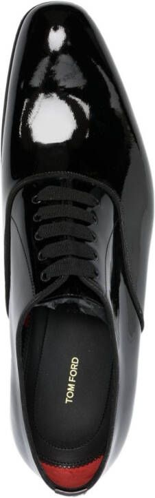 TOM FORD Lakleren Oxford schoenen Zwart