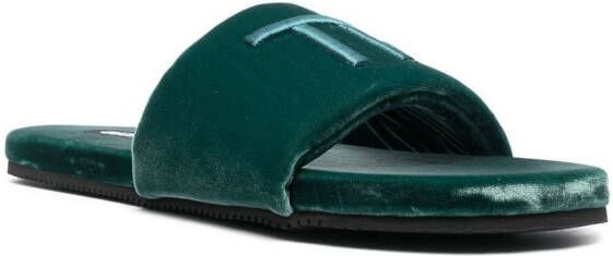 TOM FORD Sandalen met monogram Groen