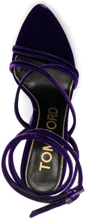 TOM FORD Sandalen met sleehak Paars