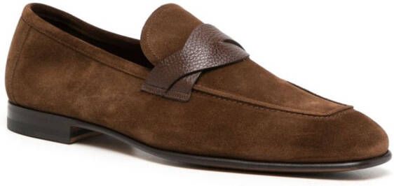 TOM FORD Sean suède loafers Bruin
