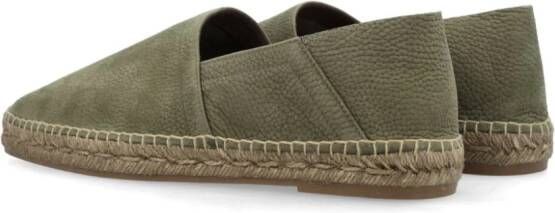 TOM FORD Leren espadrilles Groen