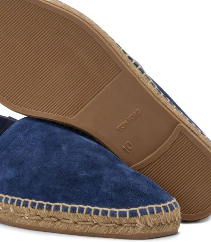 TOM FORD Suède espadrilles Blauw