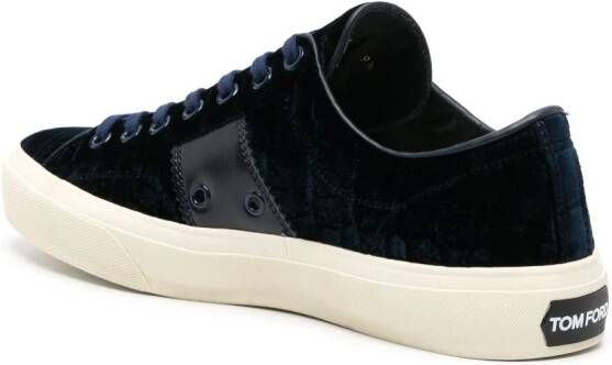 TOM FORD Sneakers met krokodillen-reliëf Blauw