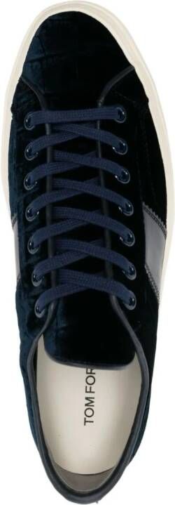 TOM FORD Sneakers met krokodillen-reliëf Blauw