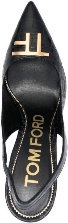 TOM FORD TF pumps met logo Zwart