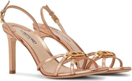 TOM FORD Whitney leren sandalen Roze