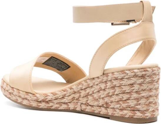 Tommy Hilfiger 60 mm sandalen met logoplakkaat Beige