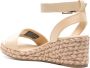 Tommy Hilfiger 60 mm sandalen met logoplakkaat Beige - Thumbnail 3