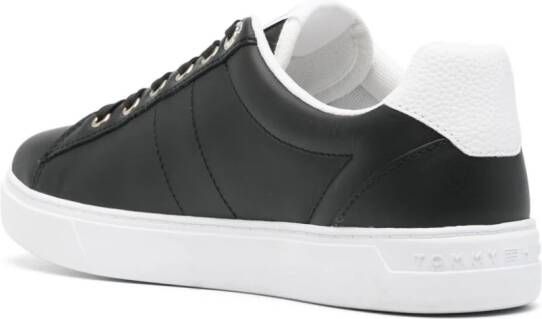 Tommy Hilfiger Essential Elevated leren sneakers Zwart