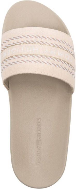 Tommy Hilfiger Slippers met logo Beige