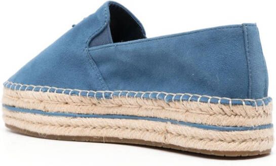 Tommy Hilfiger Espadrilles met logo-reliëf Blauw