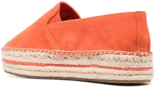 Tommy Hilfiger Espadrilles met logoplakkaat Oranje