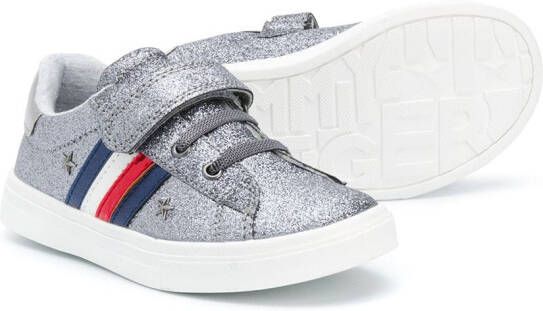 Tommy Hilfiger Junior Sneakers met klittenband Grijs