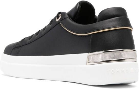 Tommy Hilfiger Leren sneakers Zwart