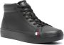 Tommy Hilfiger Leren sneakers Zwart - Thumbnail 2