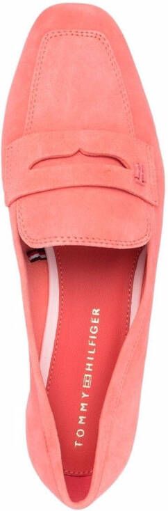 Tommy Hilfiger Loafers met gekruist bandje Roze