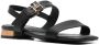 Tommy Hilfiger Leren sandalen Zwart - Thumbnail 2