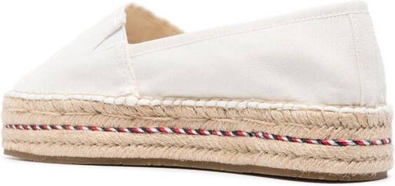 Tommy Hilfiger Espadrilles met geborduurd logo Wit