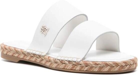 Tommy Hilfiger Leren espadrilles Beige