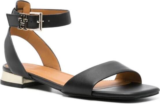 Tommy Hilfiger Sandalen met logoplakkaat Zwart