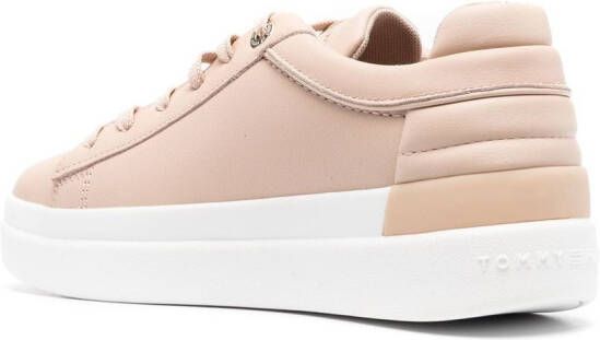 Tommy Hilfiger Sneakers met plateauzool Beige