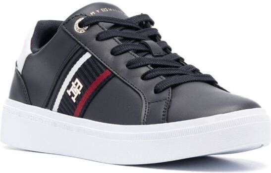 Tommy Hilfiger Leren sneakers Blauw