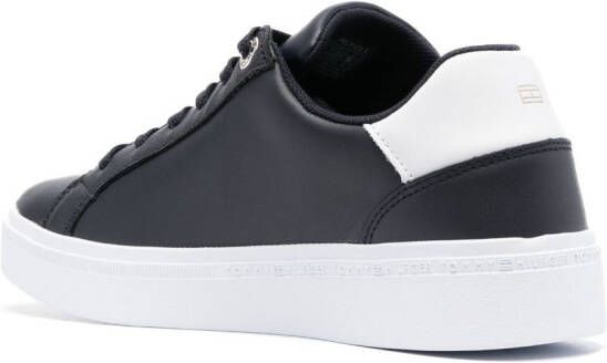 Tommy Hilfiger Leren sneakers Blauw