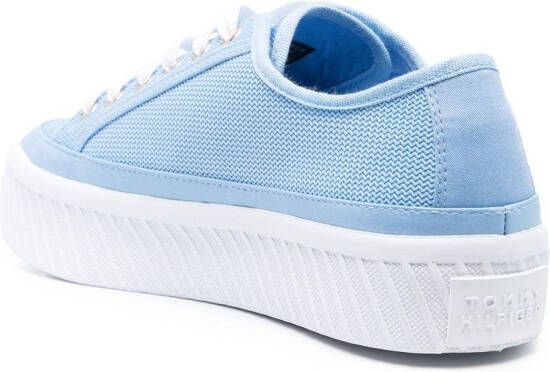 Tommy Hilfiger Sneakers met plateauzool Blauw