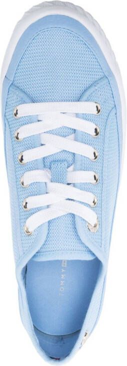 Tommy Hilfiger Sneakers met plateauzool Blauw