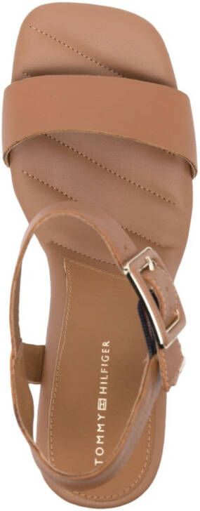 Tommy Hilfiger Leren sandalen Bruin