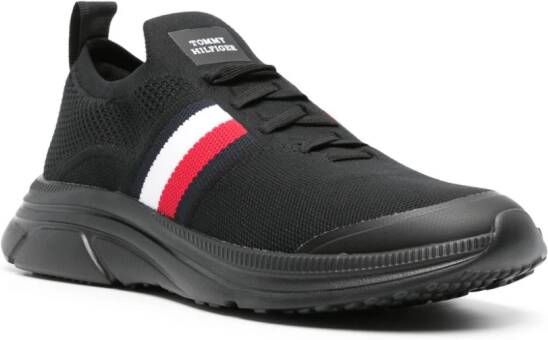 Tommy Hilfiger Modern gebreide sneakers Zwart