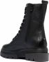 Tommy Hilfiger Monochromatische veterlaarzen Zwart - Thumbnail 3