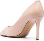 Tommy Hilfiger Pumps met monogram plakkaat Beige - Thumbnail 3