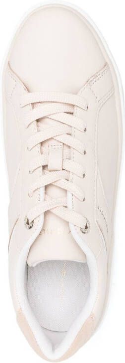 Tommy Hilfiger Leren sneakers Beige