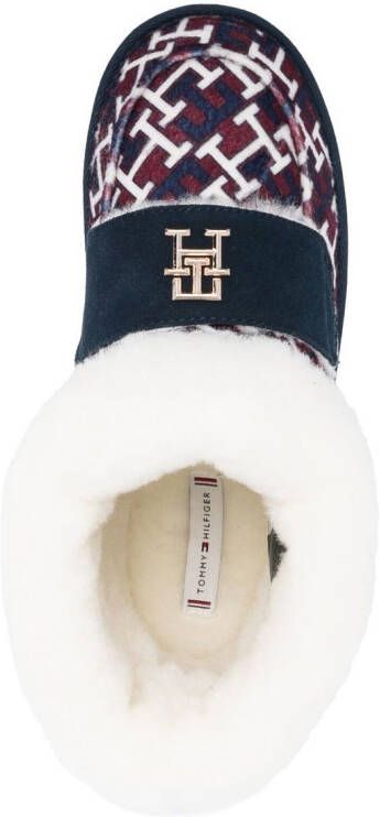 Tommy Hilfiger Slippers met monogram Rood