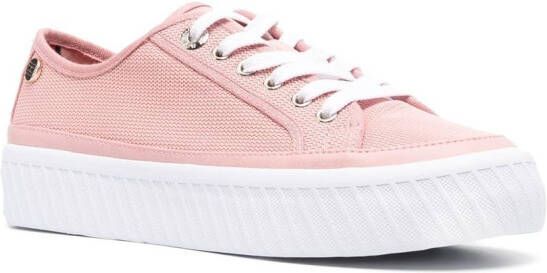 Tommy Hilfiger Sneakers met plateauzool Roze