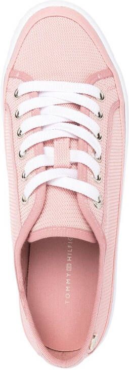 Tommy Hilfiger Sneakers met plateauzool Roze