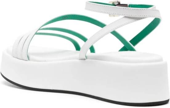 Tommy Hilfiger Sandalen met plateauzool Wit