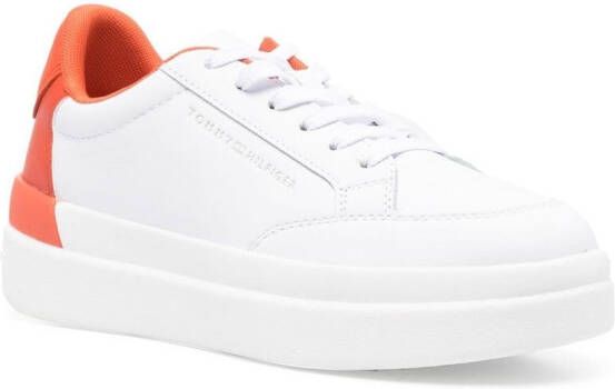 Tommy Hilfiger Sneakers met plateauzool Wit