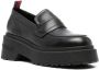 Tommy Jeans Ava leren loafers Zwart - Thumbnail 2