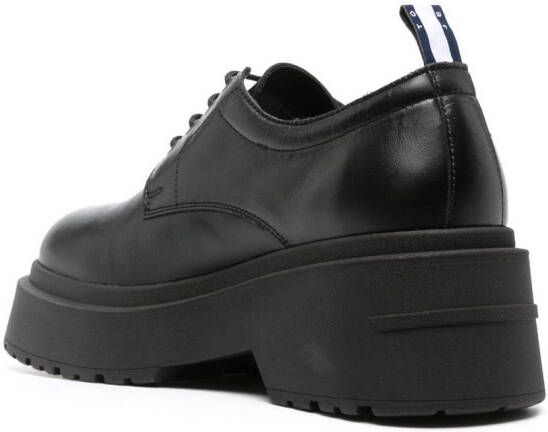 Tommy Jeans Leren Oxford schoenen Zwart