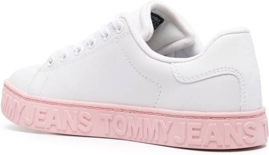 Tommy Jeans Sneakers met logo reliëf Wit