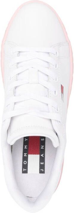 Tommy Jeans Sneakers met logo reliëf Wit
