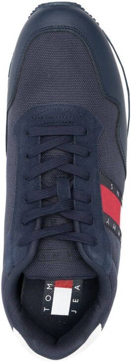 Tommy Jeans Herren sneakers met logopatch Blauw